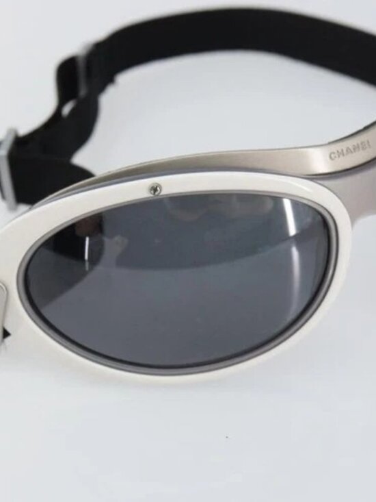 CHANEL Goggles Sunglasses plastic Black CC Auth SW1992 main image 11